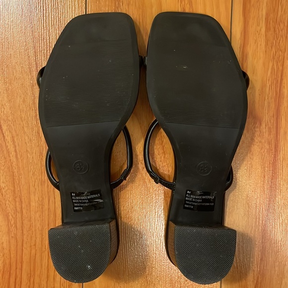 A New Day strappy black block heels. - Picture 4 of 4